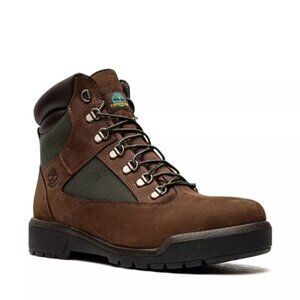 Timberland 6-Inch Field Boot Dark Brown/Green Men's Boots A18AH Size 10‎ NEW